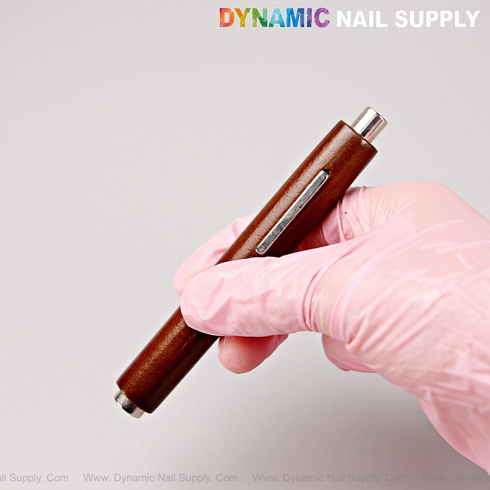 wooden dual head cat eye magnet pen - 2