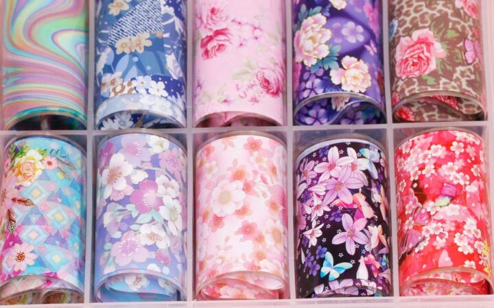 Flower Nail Art Foils for Salon Workflow Efficiency