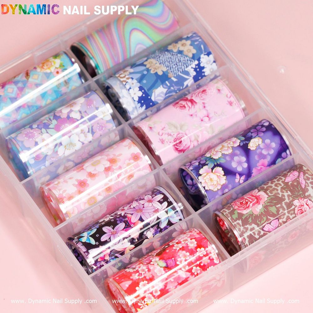 flower nail foils sheet - 2