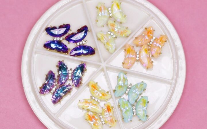 Iridescent Butterfly Nail Charms — Salon Buyer’s Guide