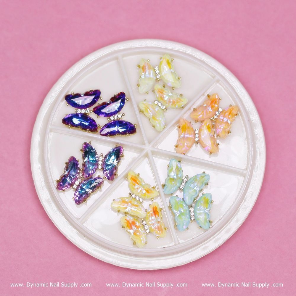 Iridescent Butterfly Nail Charms — Salon Buyer’s Guide