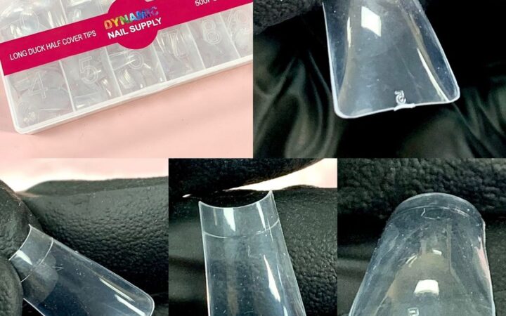 Long Duck Nail Tips — Clear Box for Strong, Long Nails