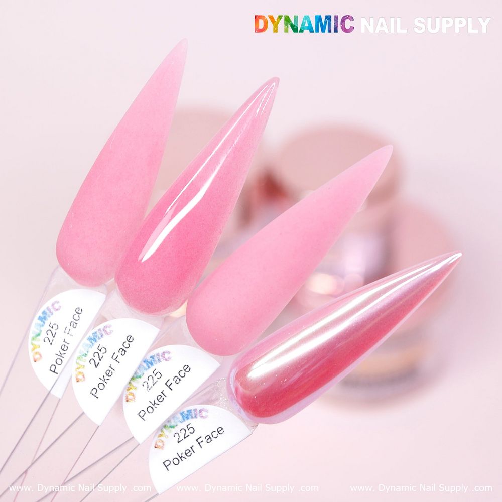Sheer nude pink acrylic powder jar - 2