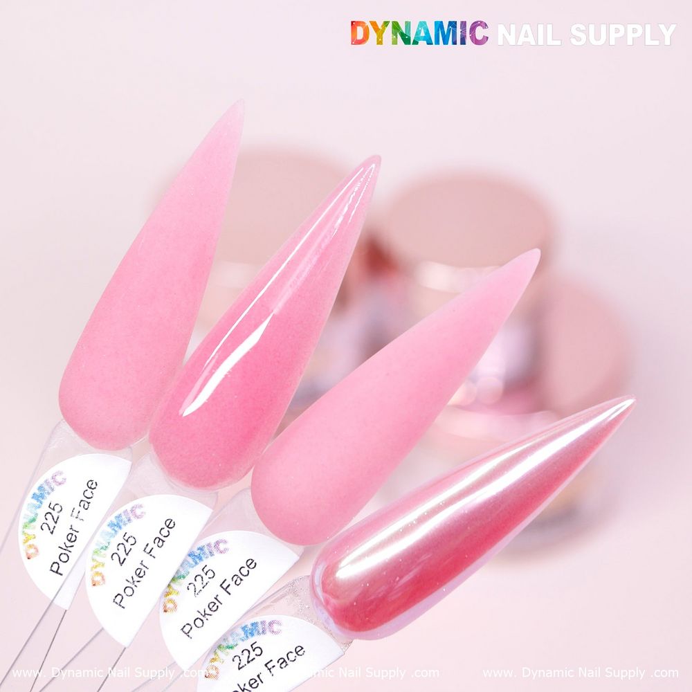 Sheer nude pink acrylic powder jar - 3