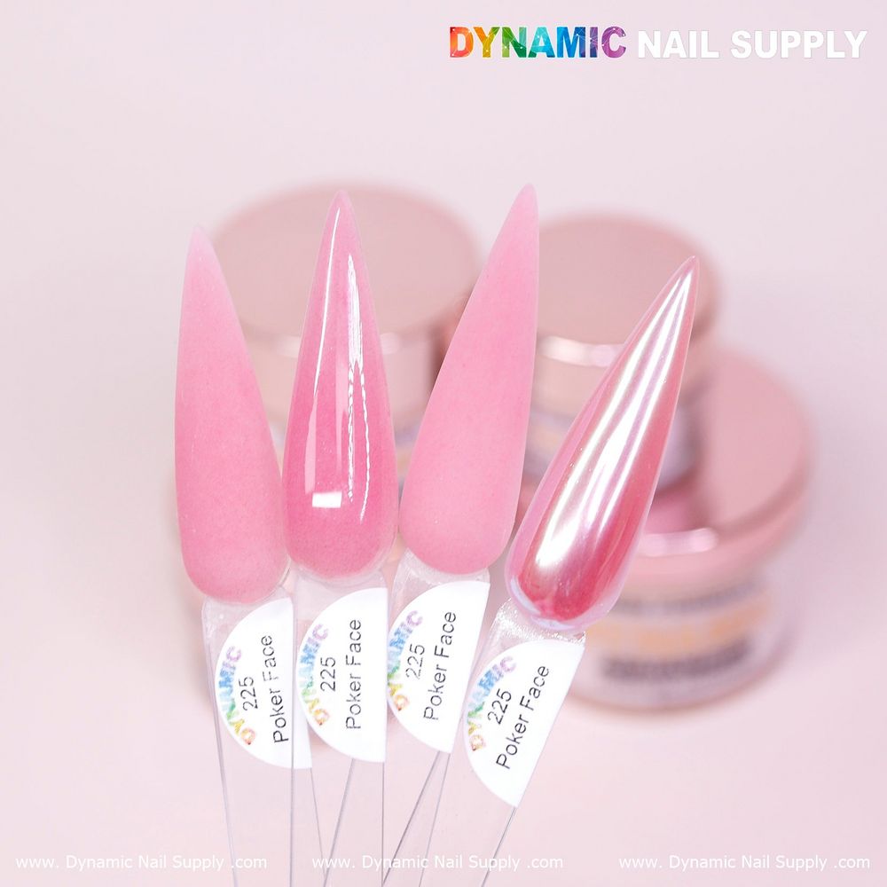 Sheer nude pink acrylic powder jar - 4