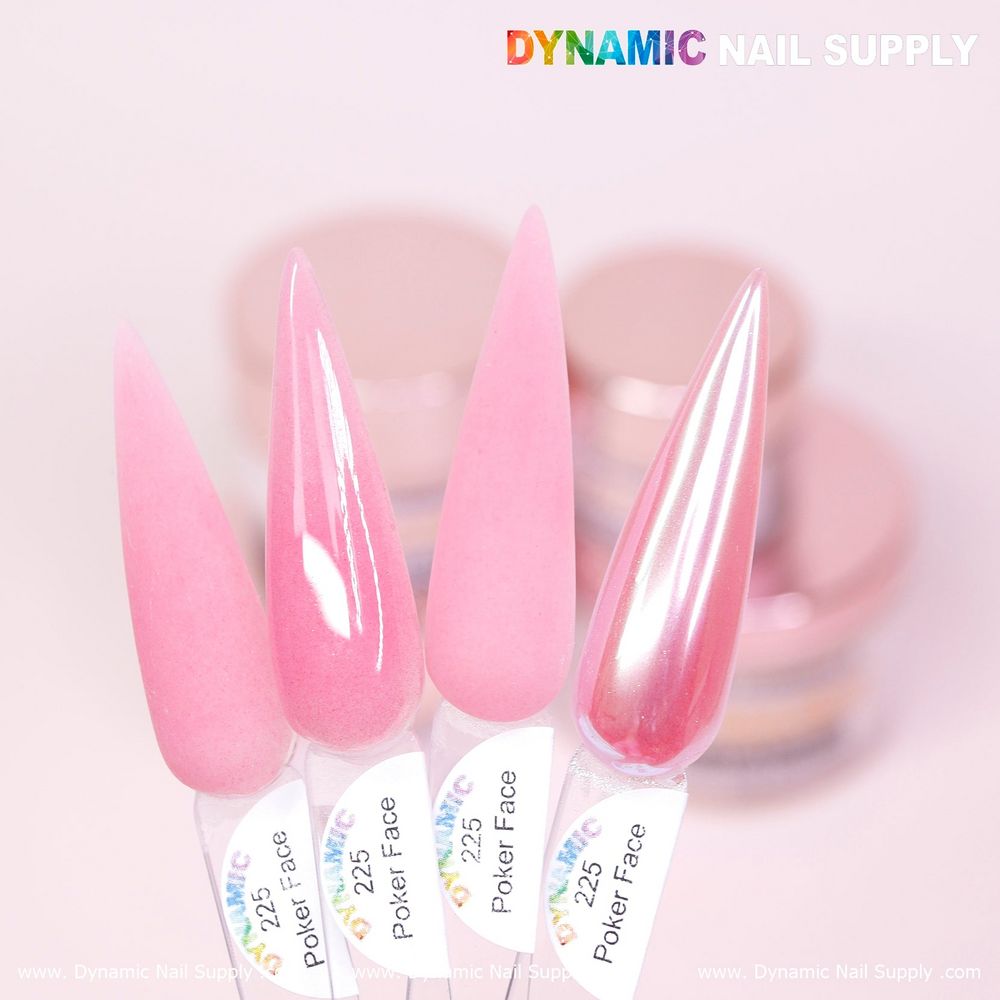 Sheer nude pink acrylic powder jar - 5