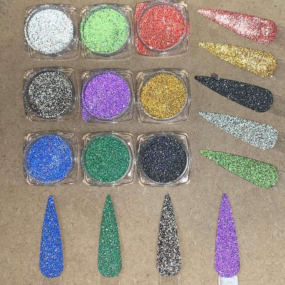 nine jars reflective nail glitter - 2