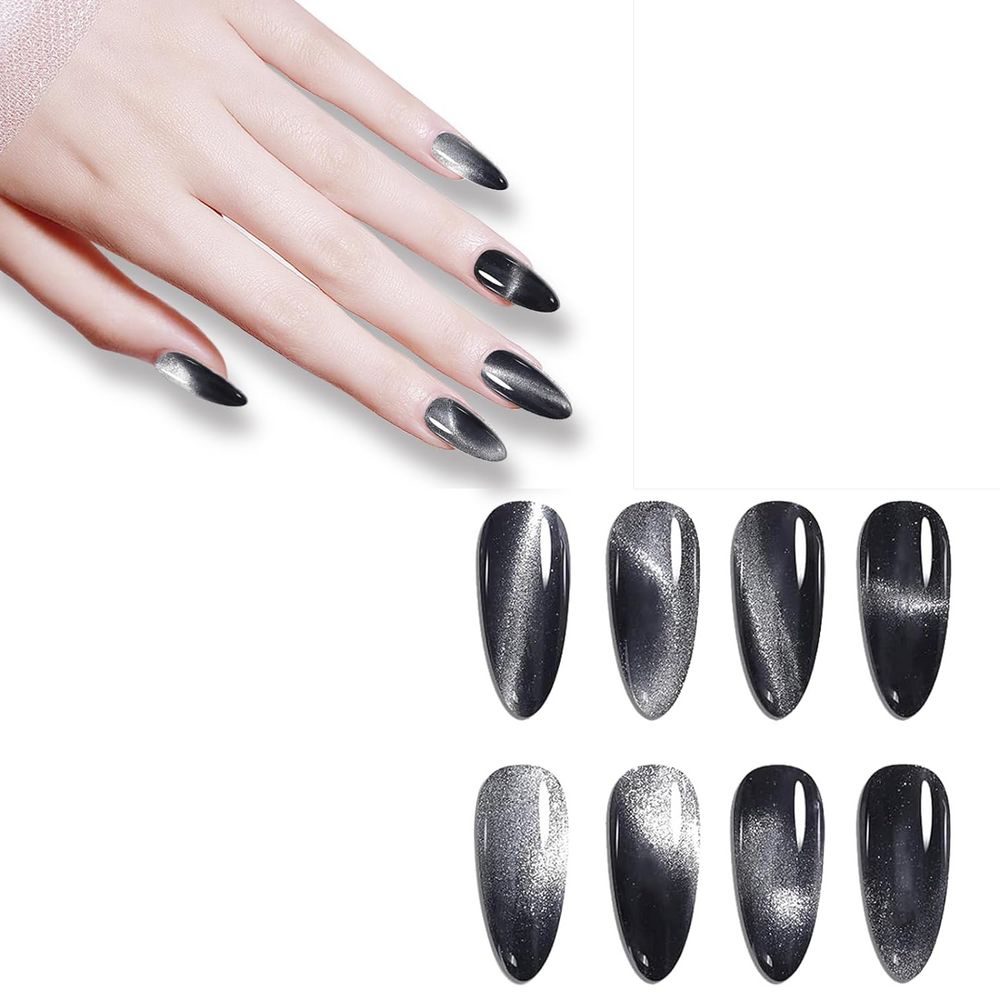 silver magnetic cat eye gel polish bottle - 6
