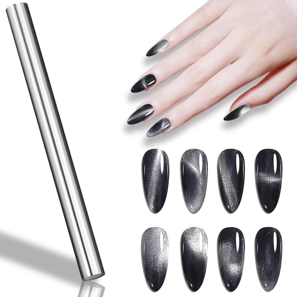 silver magnetic cat eye gel polish bottle - 9