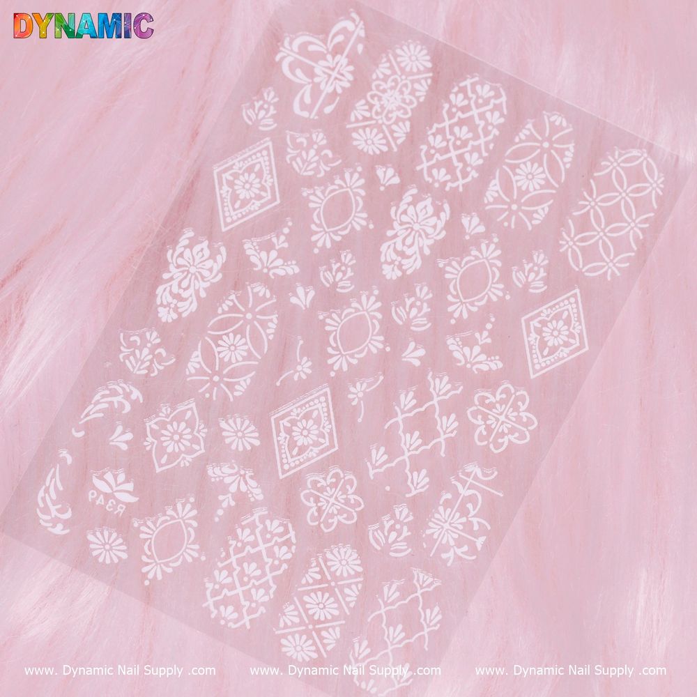 White Pattern Nail Stickers: Beginner’s How-To Guide